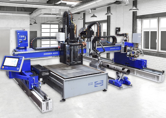 Portaalsnijmachine met nieuwe CNC-besturing