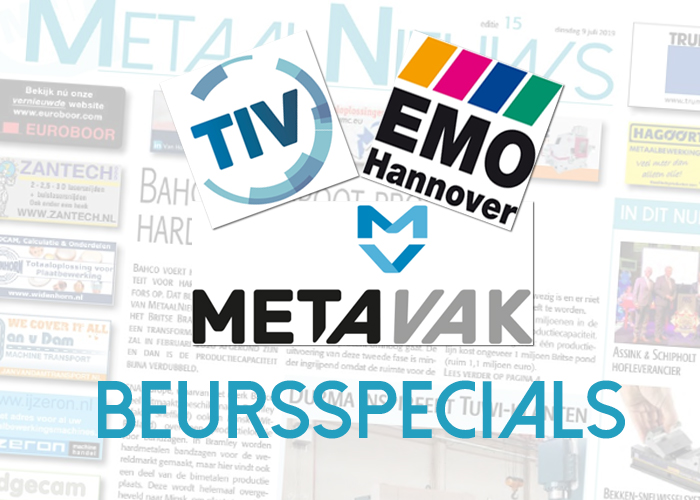 Na de zomervakantie: Beursspecials TIV, EMO en METAVAK