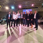 Alle winnaars van de TechniShow Innovation Awards samen op de foto.