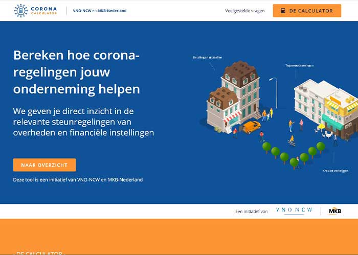 De coronacalculator is veilig, overzichtelijk en snel.