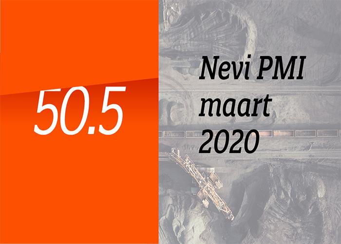 De Nevi PMI van maart was met 50.5 flink lager dan het cijfer van 52.9 van februari.