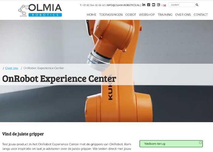 Olmia Robotics opent op 2 september haar Experience Center in Tiel.