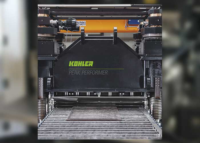De PeakPerformer richtmachine van Kohler zal wordt ingezet om platen die nog niet de gewenste vlakheid hebben na te richten.