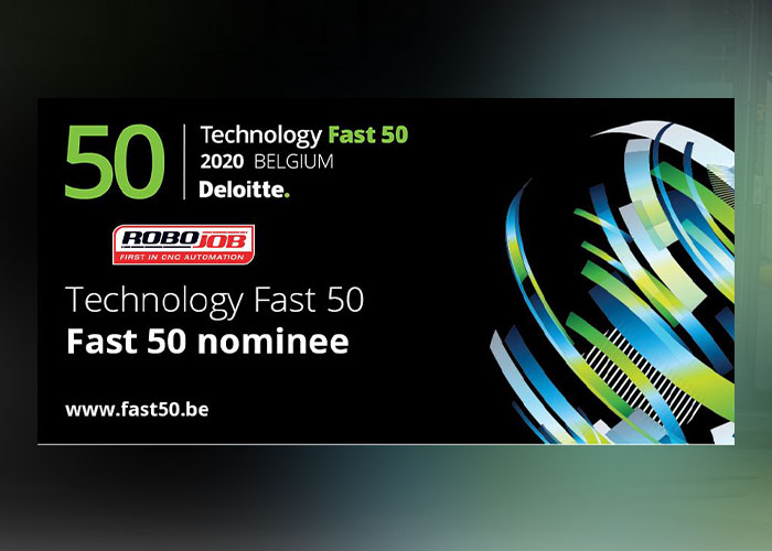 CNC-automatiseerder RoboJob is genomineerd voor de Technology Fast 50.