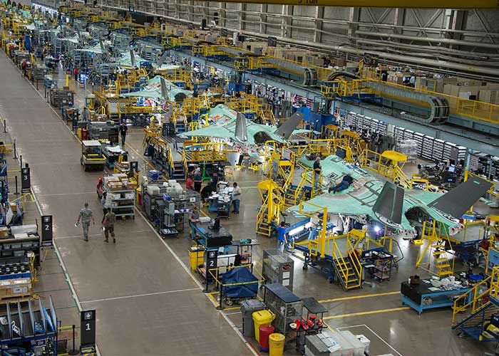 Lockheed Martin's F-35-fabriek in Fort Worth, VS. (foto’s: Lockheed)