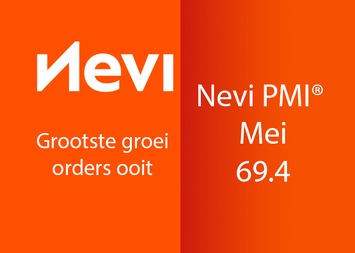 De NEVI PMI van mei zette met 69.4 een nieuw record neer in de geschiedenis van het onderzoek.