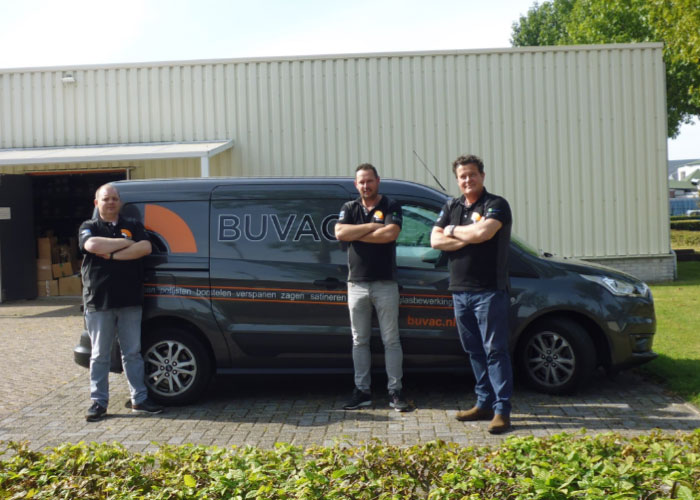 Het Buvac sales team. V.l.n.r. Niels Boselie, Bas van Dooren en Rinus Raaijmakers.