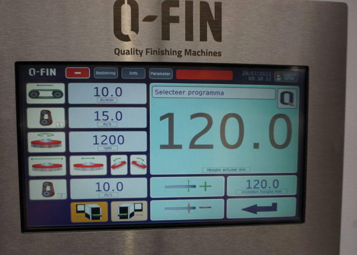 Alle functionaliteiten in combinatie met het HMI touchscreen (met zowel vaste als instelbare programma’s) maken de F1200 XL tot een machine die helemaal 4.0 ready is.