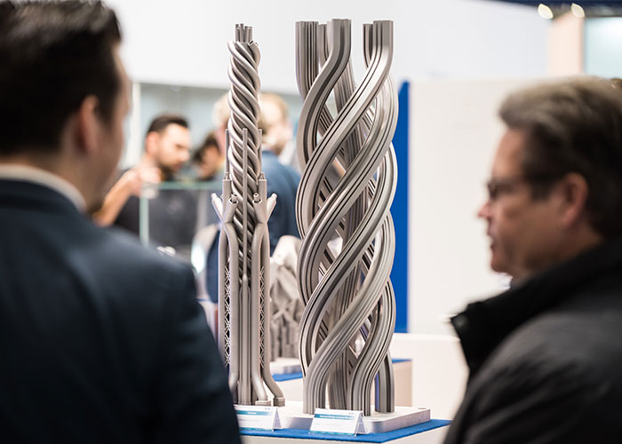 Meer dan 450 exposanten presenteren dit jaar hun innovaties op het gebied van 3D-printen op Formnext. (foto: Mesago Messe Frankfurt / Mathias Kutt)