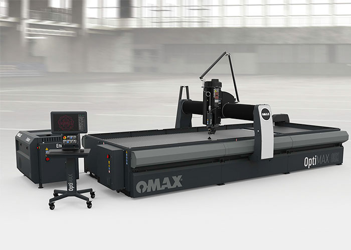 De OptiMAX watersnijmachine is gebouwd op een zwaar frame, dat een beladingsgewicht van 1.950 kg/m2 toelaat en zorgt voor de zeer stabiele werking van het aandrijfsysteem.