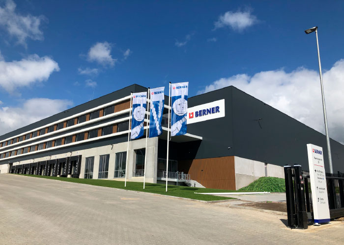 De bouw van het nieuwe bedrijfspand in Kerkrade in 2020 was voor Berner een buitenkans om verregaand te verduurzamen.