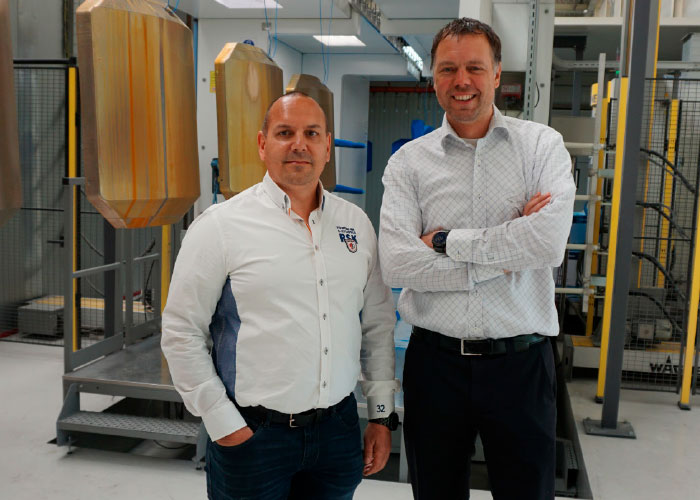 Commercieel manager Erik Wanders (links) en operationeel directeur Martijn Bol van Dumaco Varsseveld. “Het is de combinatie van al onze competenties die ons sterk maakt.”