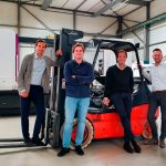 Hugo Oude Reimer, Maurits Bender, David Bender en Willem Jan ter Hoek (v.l.n.r.) behoren tot de nieuwe generatie in het familiebedrijf. “Stap voor stap maken we onze bedrijven klaar voor de toekomst.”
