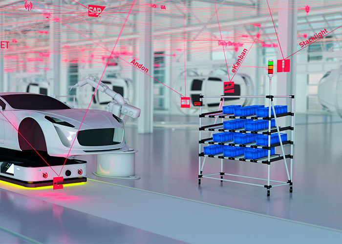 Steute zal op de LogiMAT de ontwikkelingsstatus van het draadloze nexy-netwerk presenteren, met de nadruk op de toepassingen eKanban en dolly-/routetreinregistratie.