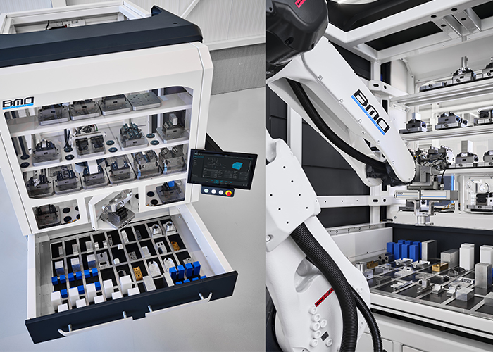 De Iridium Hybrid is volgens BMO met 3,2 vierkante meter de kleinste hybride CNC automatisering op de markt.