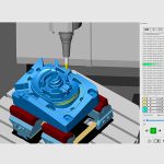 De hyperMILL Virtual Machining Optimizer module genereert automatisch het optimale pad tussen twee bewerkingen.