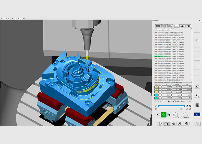 De hyperMILL Virtual Machining Optimizer module genereert automatisch het optimale pad tussen twee bewerkingen.