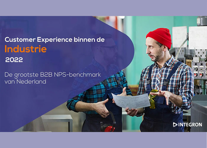 Uit het benchmarktrapport ‘ Customer experience binnen de industrie 2022 ’ van onderzoeks- en adviesbureau Integron blijkt dat de industrie de best scorende customer experience-branche is.