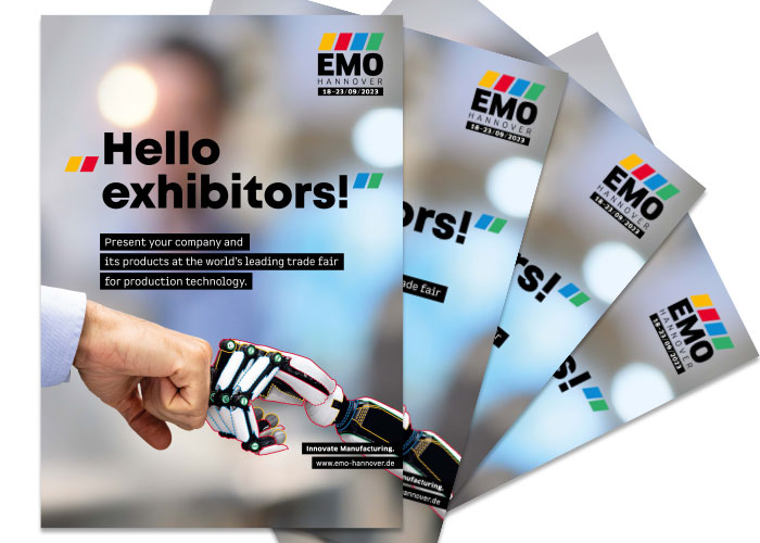 De claim van EMO Hannover is Innovate Manufacturing. Deze is gericht op de industrie, de exposanten en bezoekers, en EMO Hannover zelf.