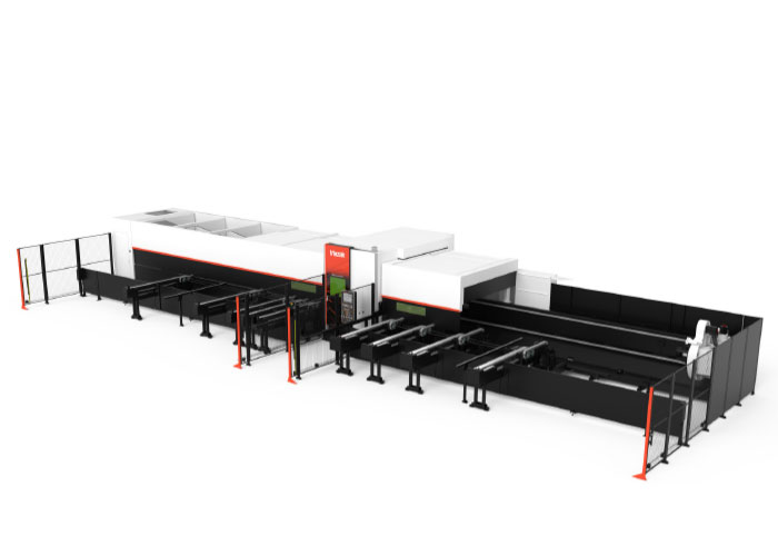 De FG-400 NEO vergemakkelijkt door de combinatie van een nieuwe 3D-laserkop met A-as, B-as en fiberlasertechnologie de stabiele bewerking van complexe vormen en sterk reflecterende materialen.