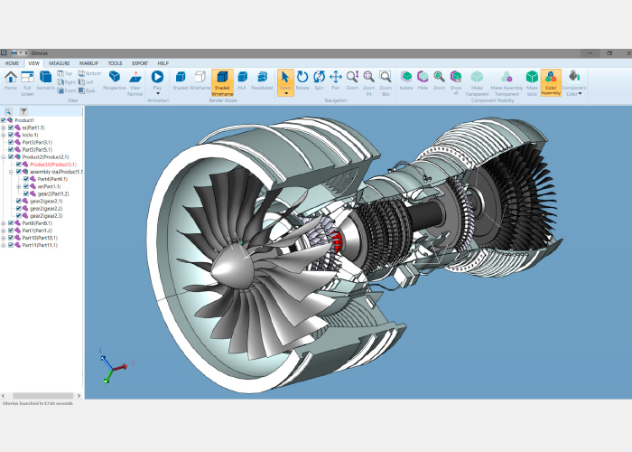 De Glovius software maakt het mogelijk om waardevolle CAD bestanden te bekijken en te delen in een 3D omgeving.