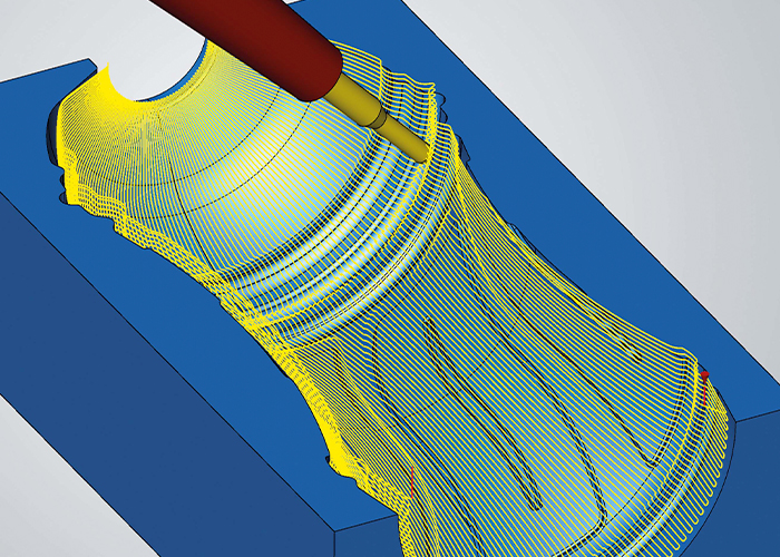 Een efficiënte strategie voor blaasvormproductie: 5-assige radiale bewerking.