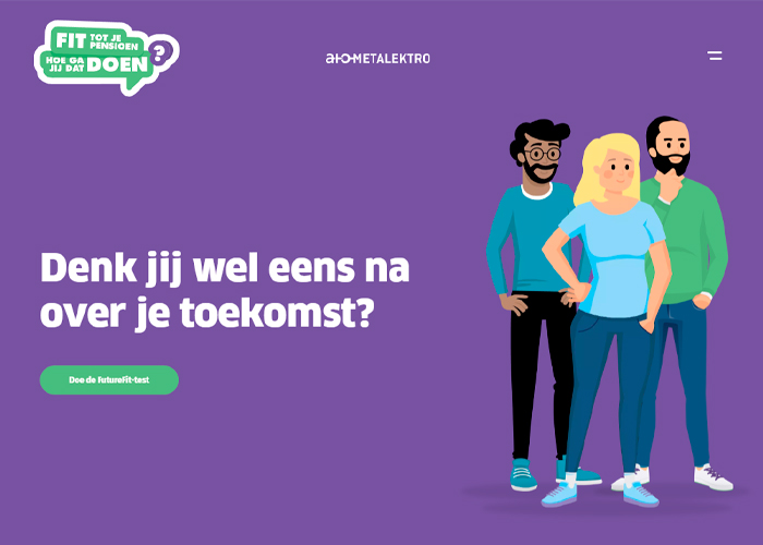 Voor de nieuwe campagne ‘Fit tot aan je pensioen’ is een speciale website ontwikkeld. Hier is een catalogus te vinden, waarin tal van trainingen op het gebied van soft skills en persoonlijke vaardigheden zijn te vinden.