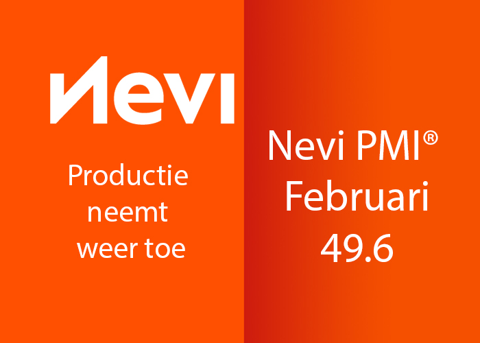 De Nevi PMI steeg in januari van 48.6 naar 49.6 en gaf daarmee de kleinste krimp aan in vijf maanden.