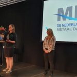 Uitreiking van de Vakvrouw Metaal Award in 2021.