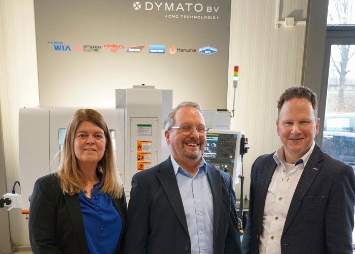 Het nieuwe managementteam van Dymato: van links naar rechts Alianne Spyrakos, Colin Jennings en Maarten Mertens.