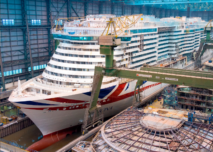 AI-ondersteunde laserlasprocessen moeten in de toekomst een belangrijke bijdrage leveren aan het verhogen van de kwaliteit van componenten. (Foto: Meyer Werft/Michael Wessels)