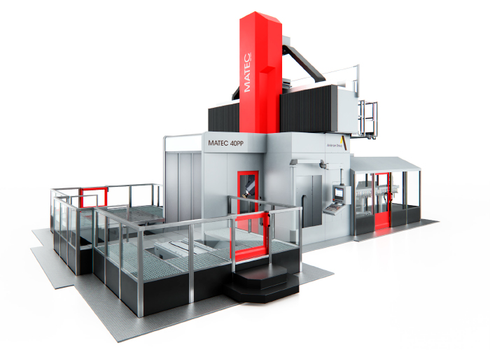 Matec heeft een nieuw portaalconcept ontwikkeld. De nieuwe portaalmachines, waaronder de Matec 40PP, hebben een vaststaande portaal en een volledig afgesloten werkruimte.