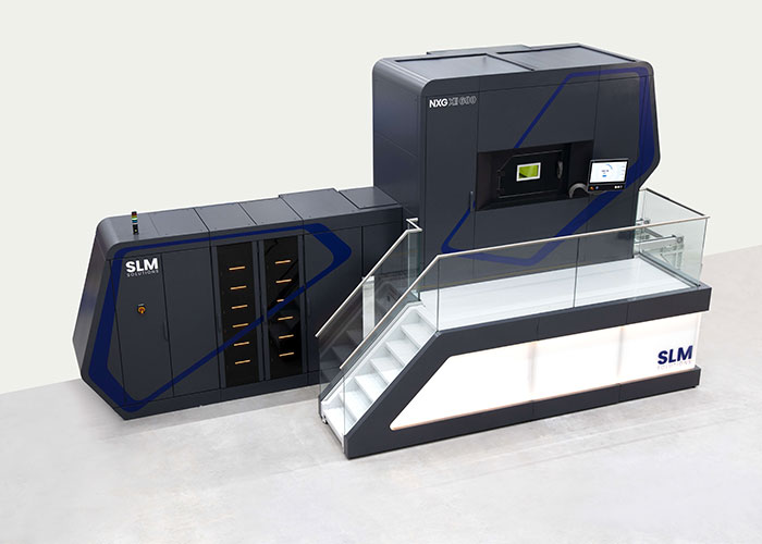 De SLM NXG XII 600 metaalprinter bij Safran kan met twaalf lasers grote onderdelen hoogproductief printen.