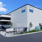 3D-weergave van de nieuwe EMAG-fabriek in Querétaro, Mexico