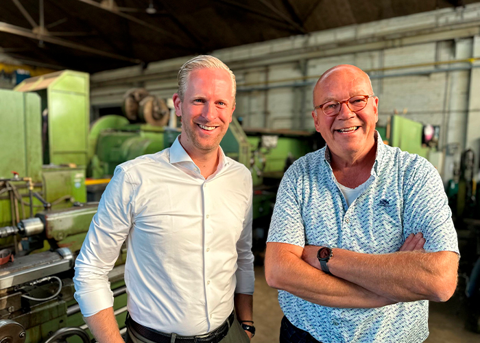 Mart Braun (Haan Industrial Group) en Rob Albertz (Revisiebedrijf Zuyd).