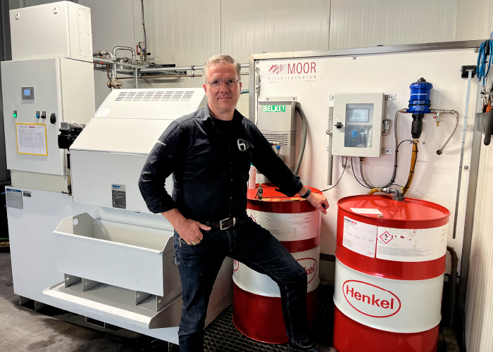 Productieleider Bert van den Brink van Heudra Metaalbewerking is zeer tevreden over de samenwerking met Wiksol. “We weten dat het goed zit met de koeling en dat geeft rust.”