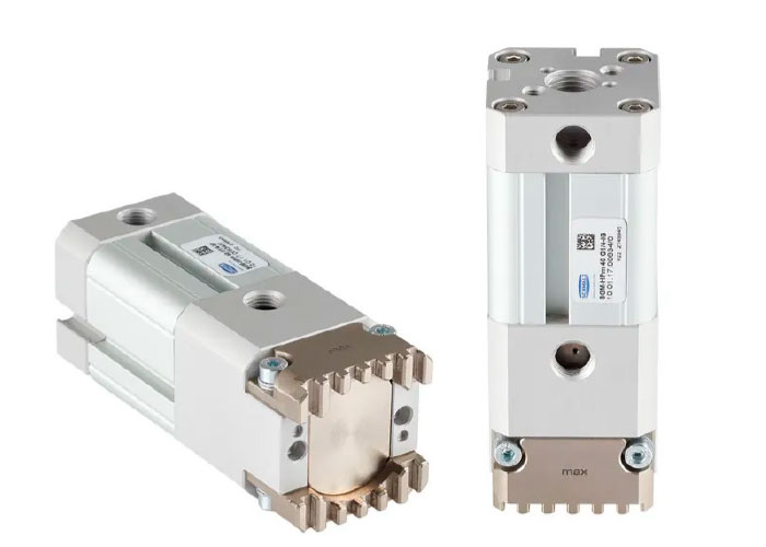 De speciale grijper SGM-HPm houdt ferromagnetische producten veilig vast met zijn permanente magneet - Schmalz