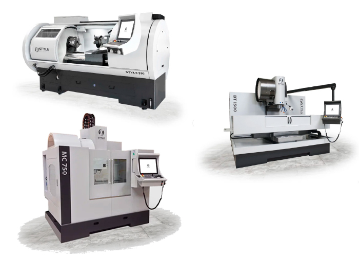 Style presenteert op METAVAK drie machines: de 510 CNC-draaibank, de BT 1500 CNC-freesbank en het MC750 bewerkingscentrum.