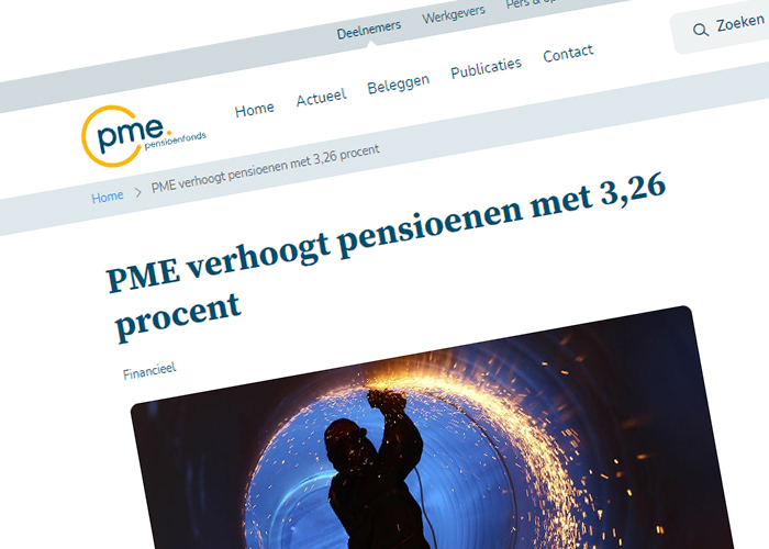 De verhogingen over de afgelopen anderhalf jaar kan PME realiseren door gebruik te maken van de versoepelde regelgeving in aanloop naar het nieuwe pensioenstelsel - Pensioen