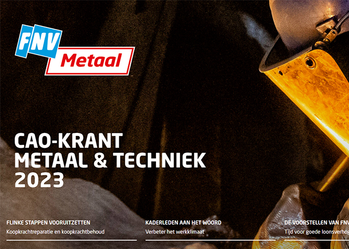 De huidige cao Metaal & Techniek loopt af op 1 april 2024. In februari starten de onderhandelingen voor de nieuwe cao van de Metaalbewerking, Installatietechniek, Carrosseriebedrijven, Isolatiebedrijven en Goud- en zilvernijverheid.