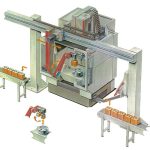 Het eerste flexibele handlingsysteem voor economische en productieve werkstukwissels werd ontwikkeld in 1998. Het systeem is ontwikkeld voor de C 600 en C 800 bewerkingscentra van Hermle. (foto’s: Hermle)