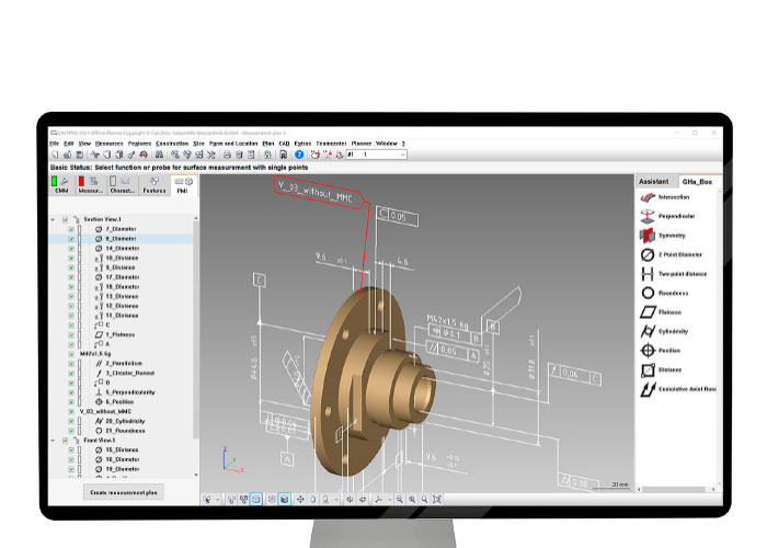 De software die nodig is om MBD te implementeren wordt steeds toegankelijker. SolidWorks MBD kan bijvoorbeeld de product- en fabricage-informatie (PMI) rechtstreeks in het 3D-model vastleggen. (Foto: SolidWorks)