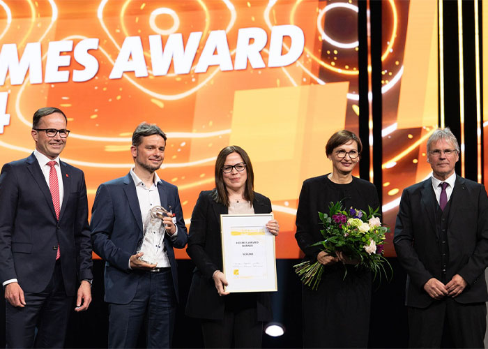 Schunk ontving de Hermes Award tijdens de openingsceremonie van de Hannover Messe. De grootste industriebeurs ter wereld vindt deze week plaats in Hannover.