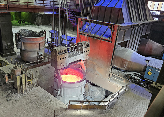 Staalproductie bij ArcelorMittal in Duisburg