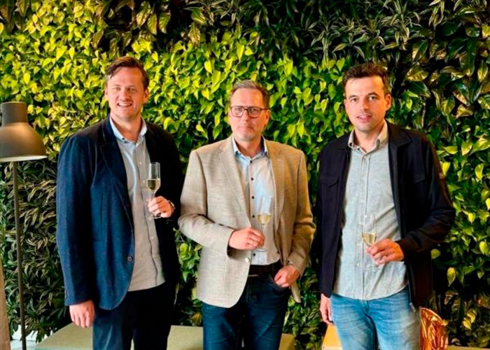 V.l.n.r. Michael van der Windt, Ronald Edel en Lennard Blijdorp.