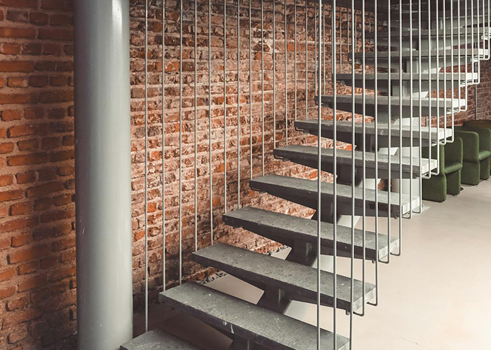 Zichtbare stalen structuren