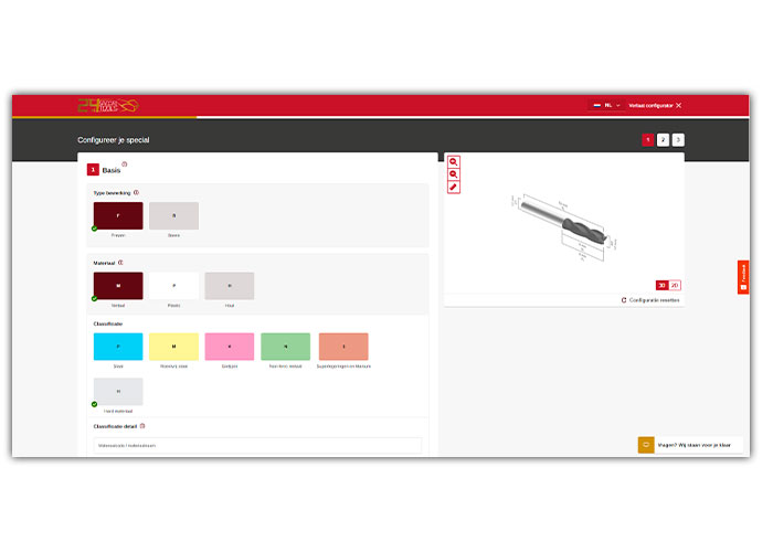 De gereedschapsconfigurator van KMWE Toolmanagers is vanaf 29 augustus te vinden op 24hspecialtools.com.