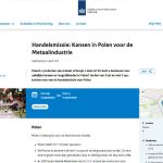 Deze handelsmissie is voor in Nederland gevestigde ondernemers die metaal georiënteerde producten maken of inkopen.