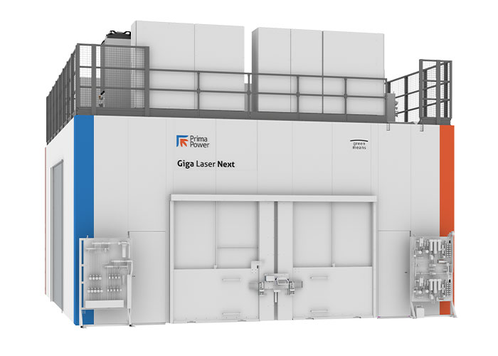Giga Laser Next biedt maximale productiviteit en minimaal vloeroppervlak voor geautomatiseerd 3D lasersnijden.