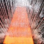 Koeling tijdens de productie van staal. (Foto: Tata Steel)